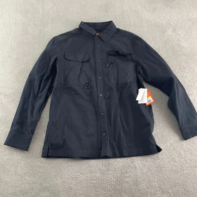 Bass Outdoor Black Stretch Worker Shacket M Long Sleeve Button Up NWT 5633 - Image 1 of 4