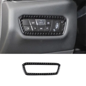 Carbon Fiber Headlight Control Cover Trim For Toyota Supra A90 2019-2022 - Picture 1 of 13