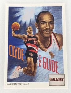 1991-92 Upper Deck Basketball Clyde Drexler Checklist #98 Portland Trailblazers - Picture 1 of 2