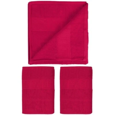 Jette 2 Hand Towels & 1 Bath Towel Set Egyptian Cotton Home Bathroom Gym Body - Image 1 of 4