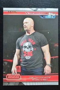 2019 Topps WWE Road to WrestleMania Silver STONE COLD STEVE AUSTIN /25 - Picture 1 of 2