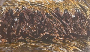 TOMAS GONDI Mexicano 2006 Firmado Original Grabado Edición Limitada Impresión Artística - Imagen 1 de 2