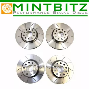 BREMSSCHEIBEN VORNE HINTEN FÜR NISSAN PATHFINDER 2.5 dCi R51-52 4.0 V6 05-16 GROOVED - Bild 1 von 4