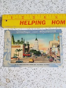 Vintage HOLLYWOOD Boulvd.,Hollywood, Calif. POSTCARD POST MARKED ARMY AIR BASE - Imagen 1 de 2