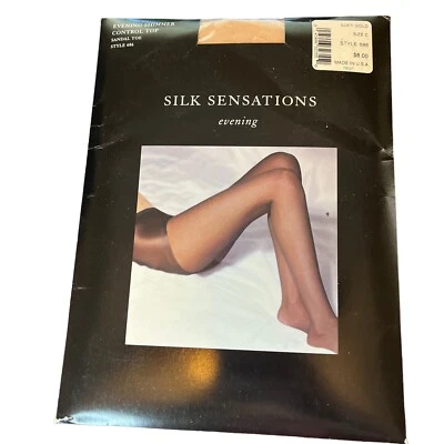 Bloomingdale's Silk Sensations Noche Brillo Control Top Sandalia Puntera 686 Talla C Foto 1 de 4