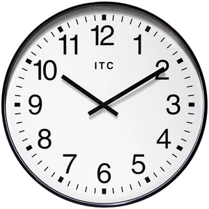 Infinity Instruments 19 inch Large Round Non-Ticking Silent Battery Operated ... - Picture 1 of 6