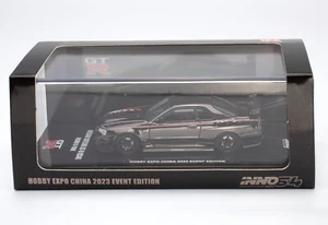 Inno64 1:64 Nissan GT-R R34 Nismo R-Tune Negro Cromo Hobby Expo CHINA 2023 - Imagen 1 de 7