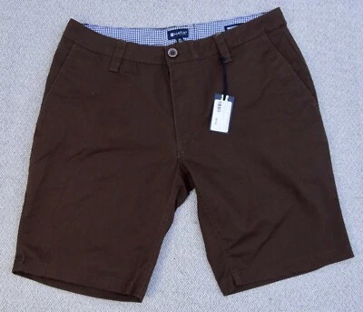 New Matix Welder Chocolate Modern Fit Men's Chino 11" Inseam Short SHRT-107 - Image 1 of 4