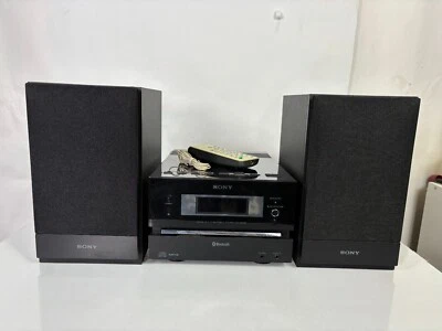 Sony CMT-BX5BT Receiver Bluetooth CD Player Remote & Speakers Tested & Works - Image 1 of 4