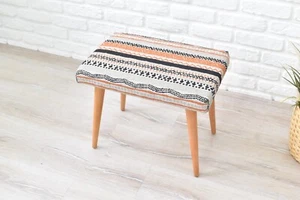Handmade Wooden Stool - Modern Versatile Design - Durable Craftsmanship - Bench - Picture 1 of 7