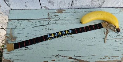 Vintage Native American Glass Seed Bead Happy Tree Hippy Head Band - Image 1 of 4