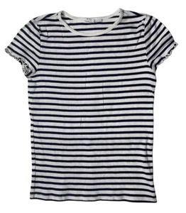 Preowned- Gap Kids S/S Striped Casual Shirt Girls (Size L/10) - Picture 1 of 5