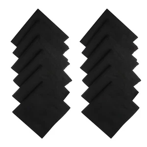 Men's & Women's Handkerchiefs Cotton Plain & Accessories Napkins 12 Pcs Hankies - Picture 1 of 29