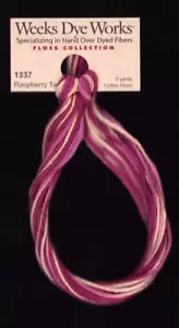 Weeks Dye Works Floss Collection 1337 RASPBERRY 5 yds Cross Stitch Needlepoint - Picture 1 of 2
