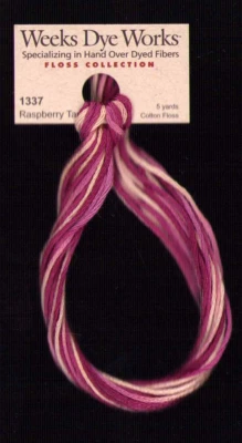 Weeks Dye Works Floss Collection 1337 RASPBERRY 5 yds Cross Stitch Needlepoint - Image 1 of 2