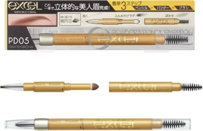 NOEVIR excel Powder & Pencil Eyebrow 0.4g EXPD05 Grayish Brown - Image 1 of 4