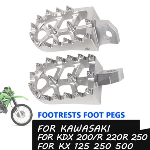 For Kawasaki KDX200 KDX200R KDX220R KX125 KX250 KX500 Footrest Foot Pegs Pedal - Bild 1 von 4