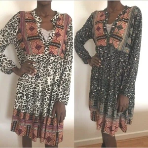 NUOVO ABITO ESTIVO TUNICA STAMPA ANIMALIER SUGAR BABE TAGLIA UNICA UK 10 - 14 US 6 10 - Foto 1 di 12