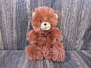 Greenbriar International Teddy Bear Stuffed Animal Plush Toy Brown Ribbon 8" - Picture 1 of 7