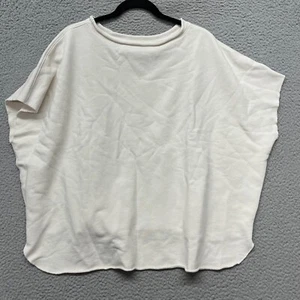 Frank & Eileen Capelet Womens OS Ivory Olive Triple Fleece Pullover Minimalist - Picture 1 of 10
