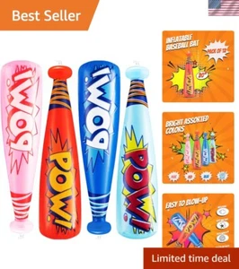 Vibrant 20-Inch Inflatable Baseball Bats - Perfect for Kids' Superhero Parties - Picture 1 of 9
