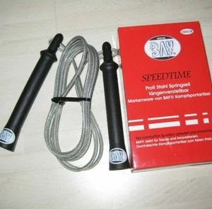 Bay® Speedtime Steel Skipping Rope 300 + 340 cm Long Extra Long Steel Skipping Rope New - Picture 1 of 13
