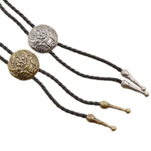 Bolo Tie for Men Teens Cowboy Western Cowgirl Alloy Sweater Shirt Decors Necktie - Picture 1 of 10