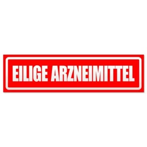 Eilige Arzneimittel invertiert Magnetschild Schild magnetisch - Picture 1 of 25