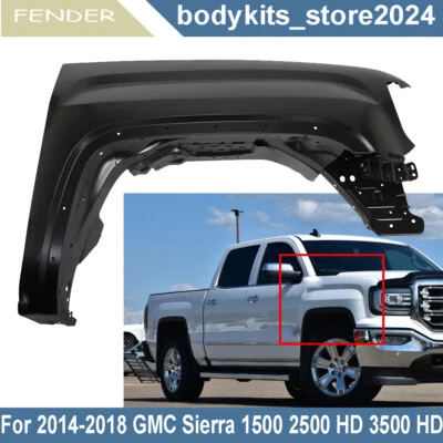Front Right Passenger Side Fender For 2014-2019 GMC Sierra 1500 2500HD 3500HD Foto 1 de 4