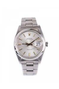 Rolex Oysterdate Silver Dial Mens Watch m6694/0 1981 Box only warranty incl