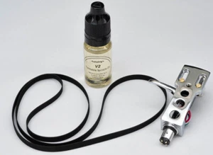 Chrom Headshell, Stylus, Riemen, Öl Kit für SANSUI FR-1080, FR-D25, P-50, 27 - Bild 1 von 8
