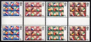 GB MNH 1979 SG1083-1086 FIRST DIRECT ELECTIONS TO EUROPEAN ASSEMBLY GUTTER PAIRS - Picture 1 of 1