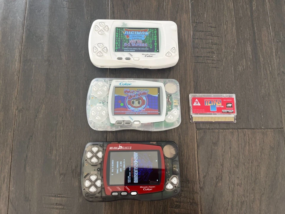 Bandai WonderSwan Color WSC W/ IPS Screen & New Shell & Glass Lens & One Game - Image 1 of 1