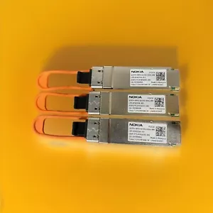 LOT 3 NOKIA 40Gb FOCX 474333A.101 FTL410QD4C QSFP+ MPO OM4 MMF Transceiver - Picture 1 of 6