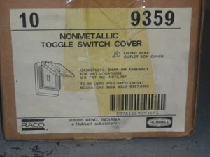 Lote de 8 cubiertas de interruptor a prueba de clima Killark 9359 - Imagen 1 de 2