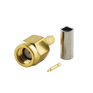 SSMA Crimp Plug Male RF Connector for RG316 RG174 LMR100 cable straight - Picture 1 of 3