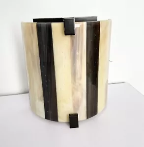Tech Lighting Essex Striped Design Glass Wall Sconce 700WSESXIBAZ light Lighting - Picture 1 of 5