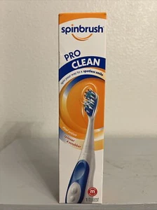 SPINBRUSH PRO CLEAN BATTERY POWERED TOOTHBRUSH-MEDIUM BRISTLES (BRAND NEW-SEALED - Picture 1 of 9