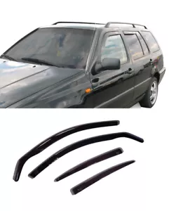 FOR VOLKSWAGEN GOLF 1997-05 5 DOOR, 4 WINDOW VISORS SUN RAIN GUARD WIND - Foto 1 di 1