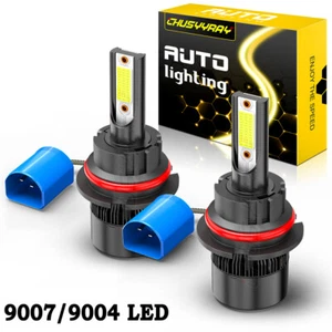 For Saturn Ion 2003-2007 2X 9007 6000K White LED Headlight Hi&Lo Beam Bulbs Kit - Picture 1 of 12