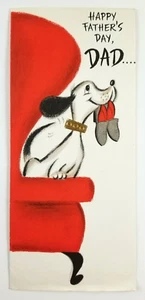 Vintage Fathers Day Greeting Card Dad Slim Jims By Hallmark Dog - Picture 1 of 8