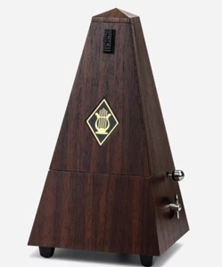 Pyramidenform Metronom Imitation Holzmaserung Gehäuse mit Teakholz Farbe DE - Bild 1 von 11