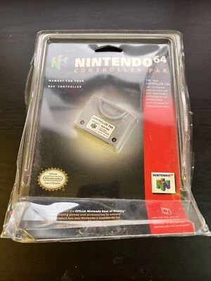 Nintendo 64 N64 OEM Memory Controller Pak Pack BRAND NEW FACTORY SEALED Rare - Image 1 of 4