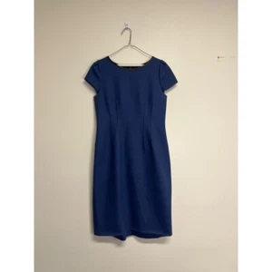 Elie Tahari Women's Blue Sheath Dress Size 6 - Picture 1 of 9