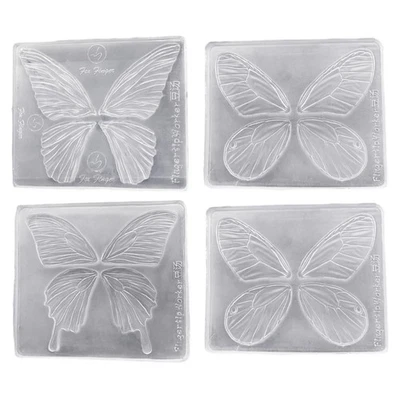 3D Textured Butterfly Silicone Molds 2PCS Set Easy Release For Handmade - Image 1 of 4