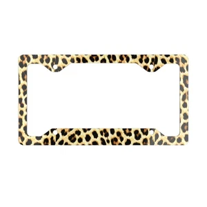 Stylish Metal License Plate Frame - Customizable Car Accessory, - Picture 1 of 5