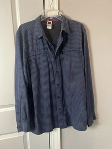 The North Face Semi-Vented Langarm Hemd mit Knopfleiste Herren Gr. L blau/weiß - Bild 1 von 12