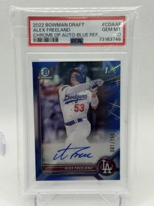 2022 Alex Freeland Bowman AUTO Chrome Blue Refractor PSA 10 /150. LA Dodgers - Picture 1 of 2