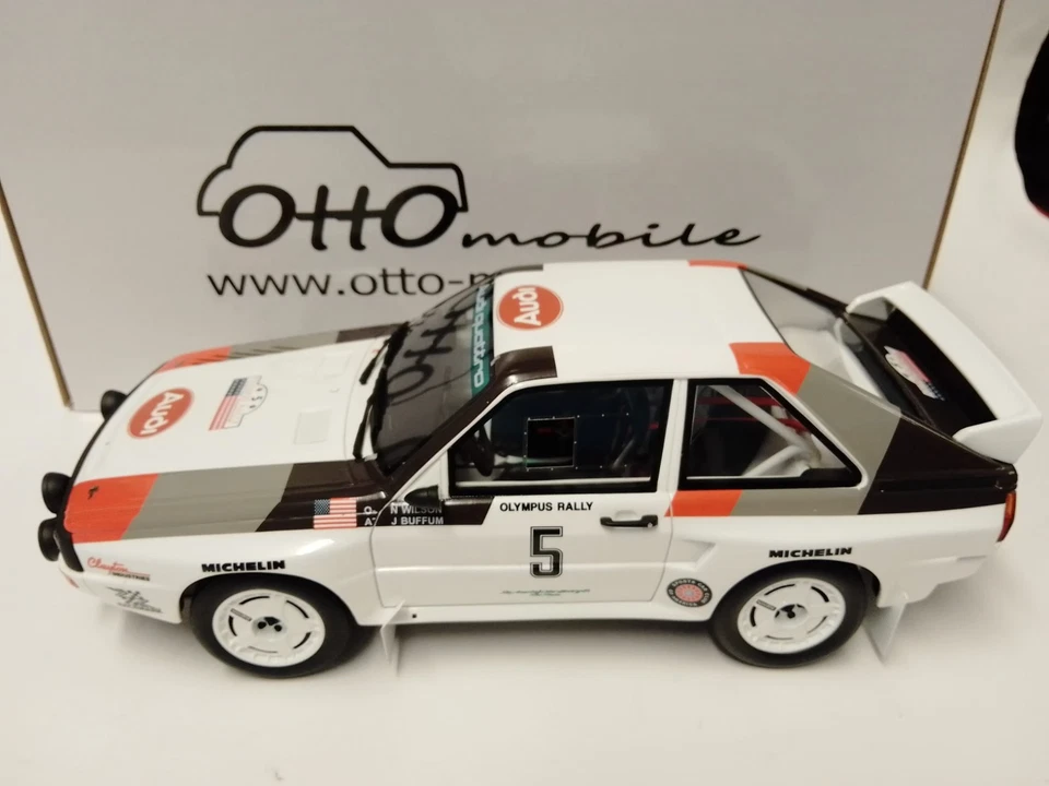 Ottomobile Audi Sport Quattro #5 Buffum Olympus Rally 1986 1/18 OT1159 - Immagine 1 di 4