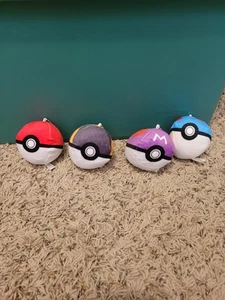 Pokemon Pokeball Ball 5 Zoll Plüsch 4 Stück Ultra, Great, Master und Pokeball! - Bild 1 von 5